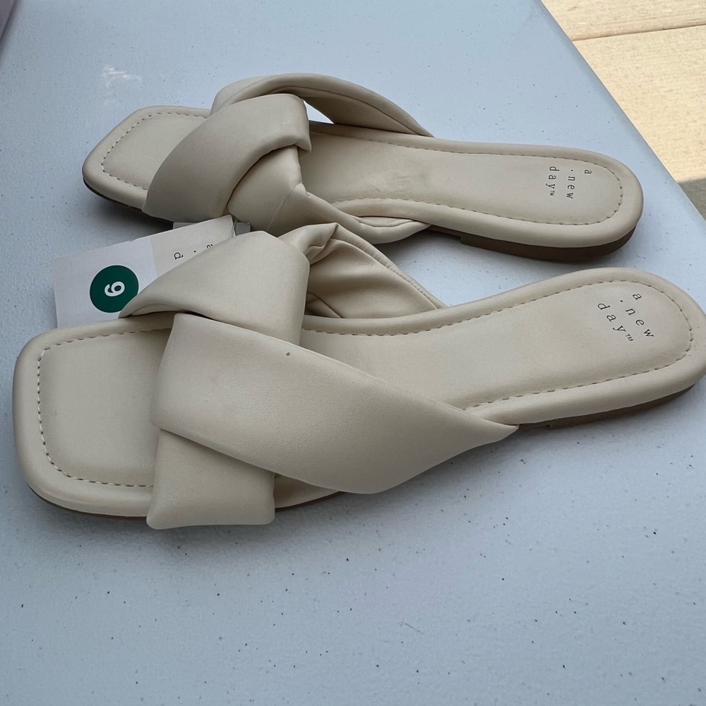 Cream Sandals